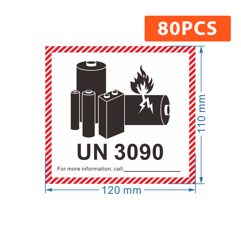 Lithium Battery Sticker UN Shipping Labels sticker 12*11cm