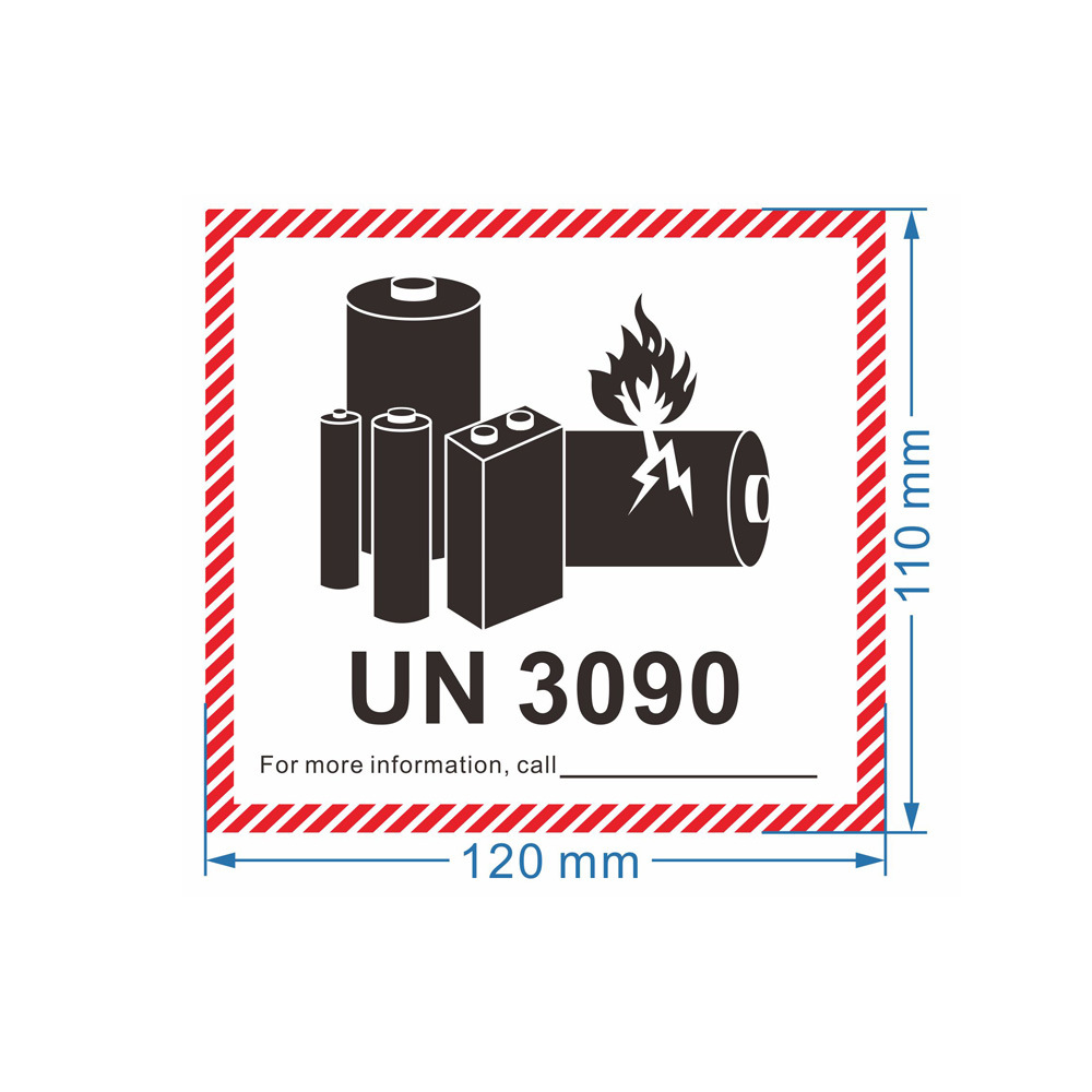 Lithium Battery Sticker UN Shipping Labels sticker 12*11cm