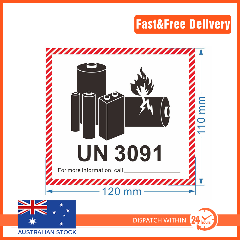 Lithium Battery Sticker UN Shipping Labels sticker 12*11cm