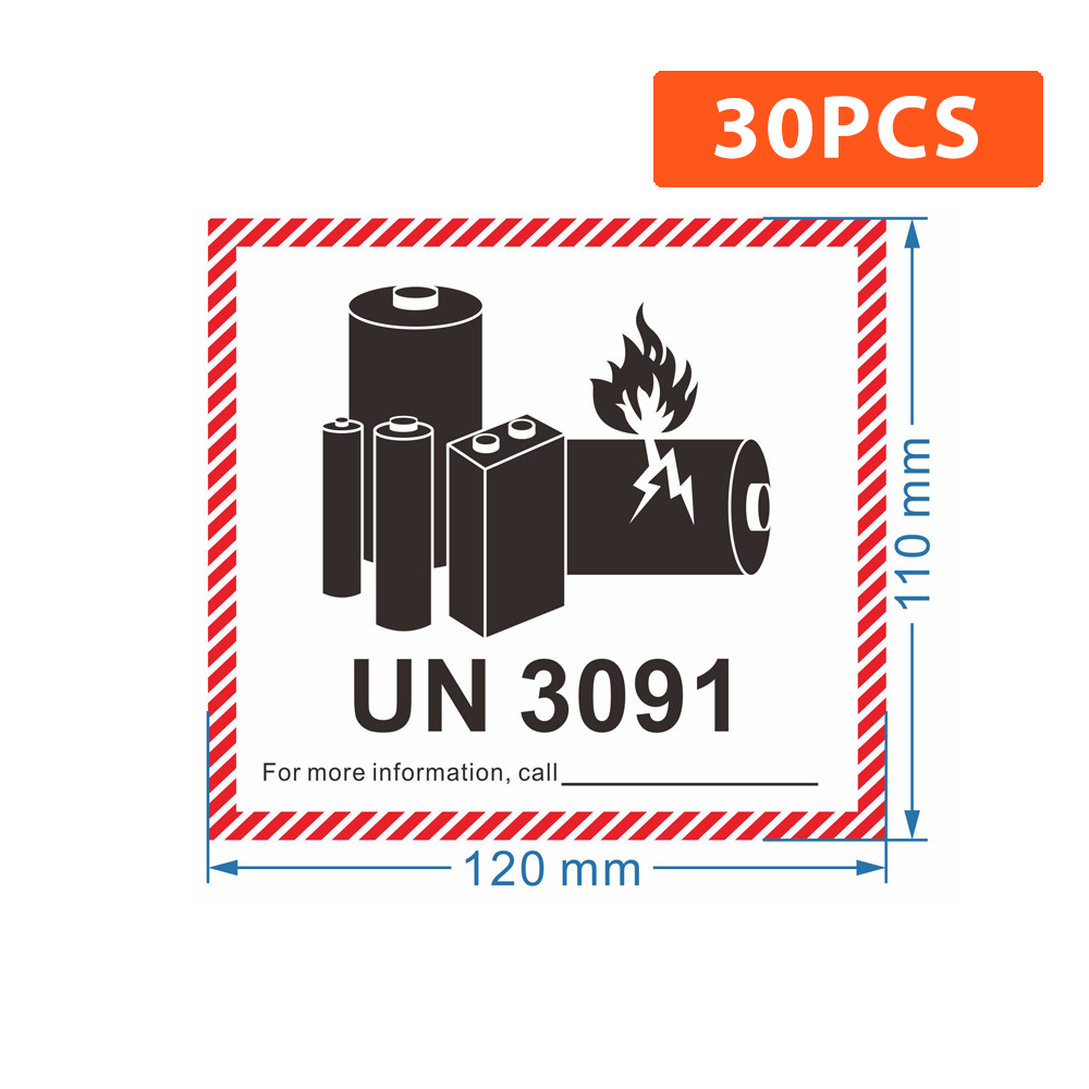 Lithium Battery Sticker UN Shipping Labels sticker 12*11cm