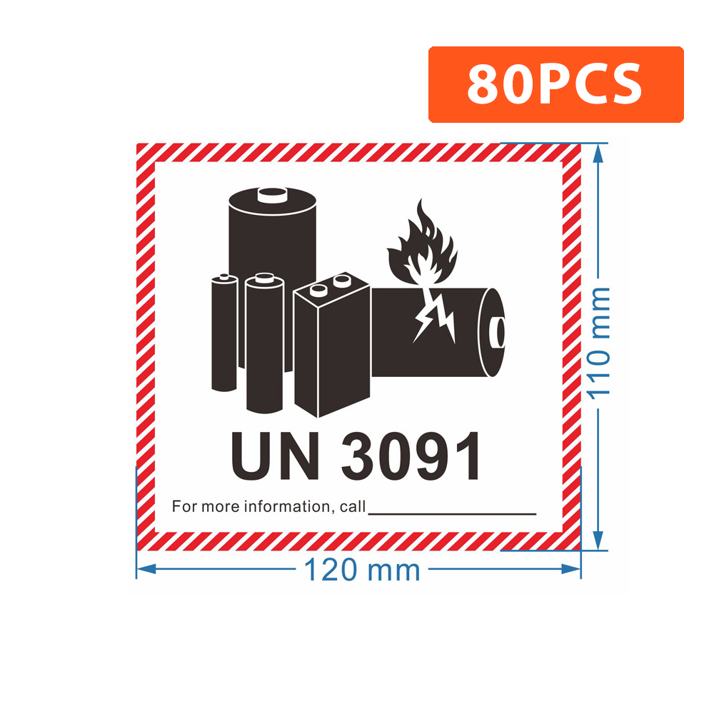 Lithium Battery Sticker UN Shipping Labels sticker 12*11cm