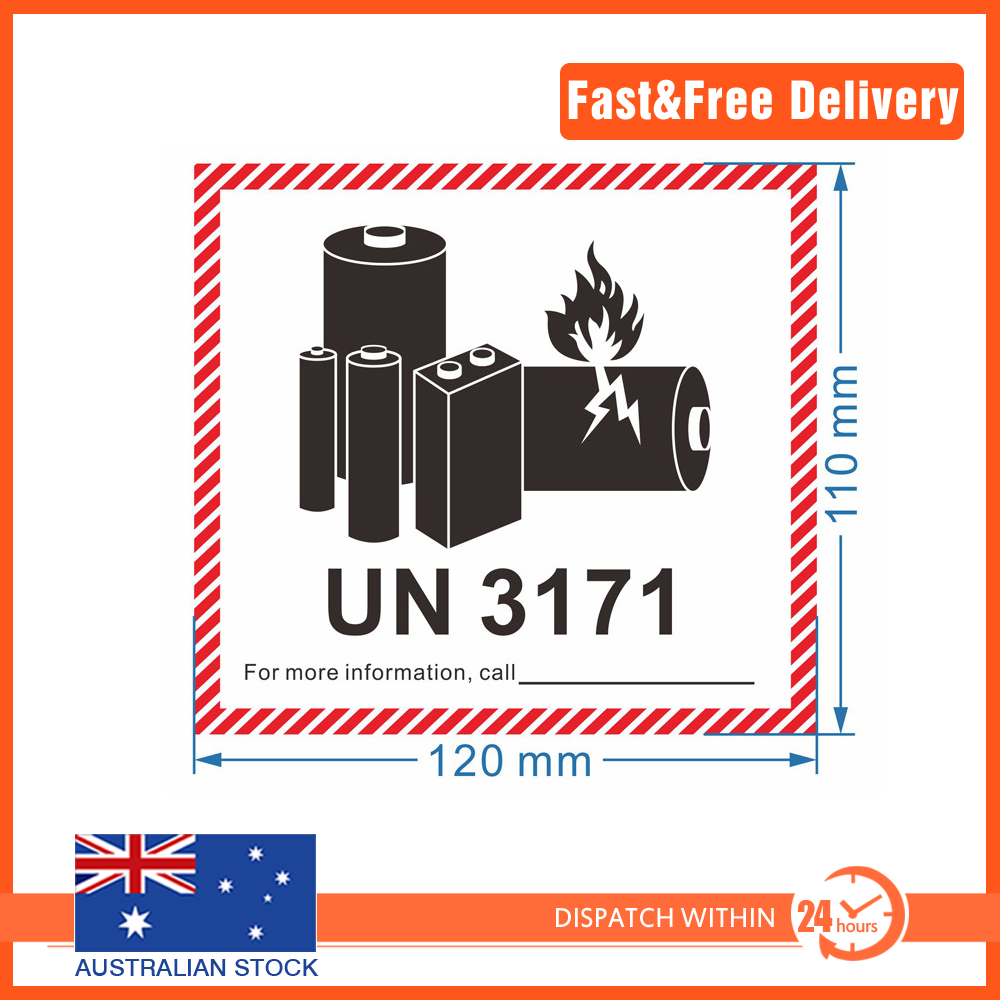 Lithium Battery Sticker UN Shipping Labels sticker 12*11cm