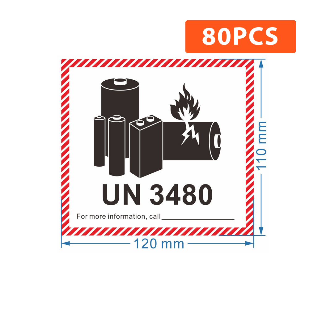 Lithium Battery Sticker UN Shipping Labels sticker 12*11cm
