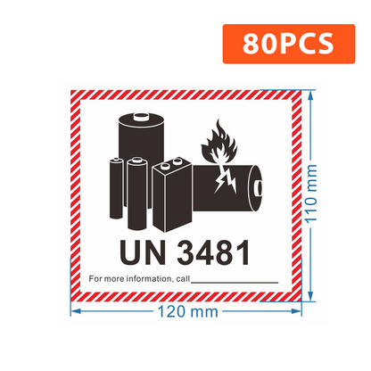 Lithium Battery Sticker UN Shipping Labels sticker 12*11cm