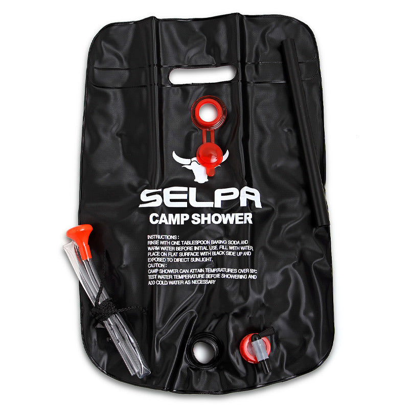 Selpa 20L 户外露营太阳能加热水管营地太阳能淋浴包便携包