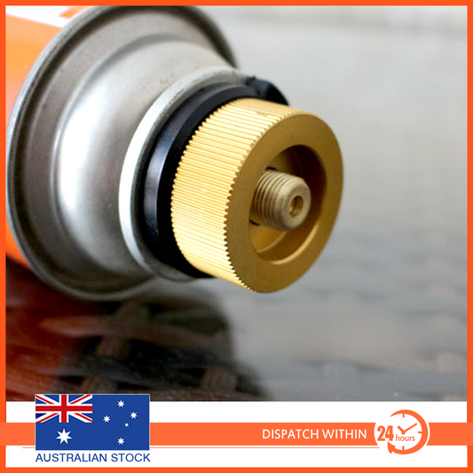 Gas Cartridge Adapter Camping Stove Converter Auto-Off Split Type Connector