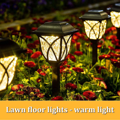 2 Pack LED Solar Lawn Lights Outdoor Waterproof Warm Light Model Garden Courtyard Walkway Villa Landscape Decorative Lights | Camping & Outdoor - Image 4