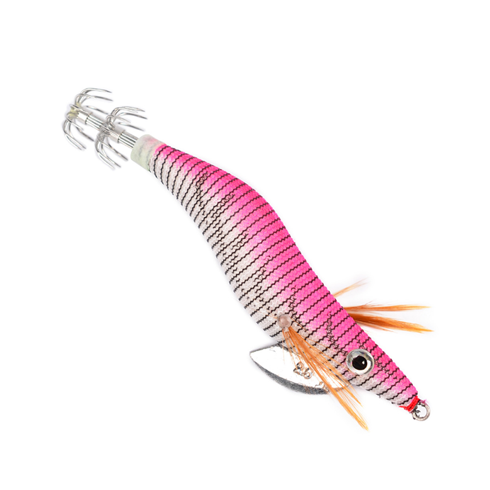 Luminous Wooden Squid Lure 2.0-3.0 Glow Fishing Bait for Squid & Cuttlefish