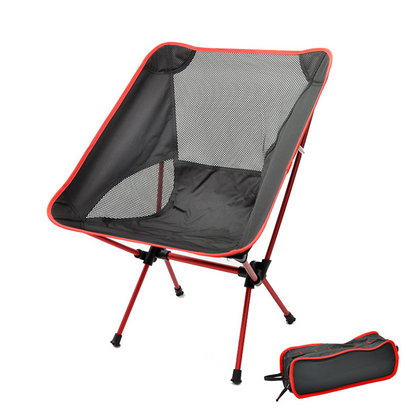 Red Mini Portable Folding Outdoor Camping Fishing Picnic Bbq Beach Chair Seat