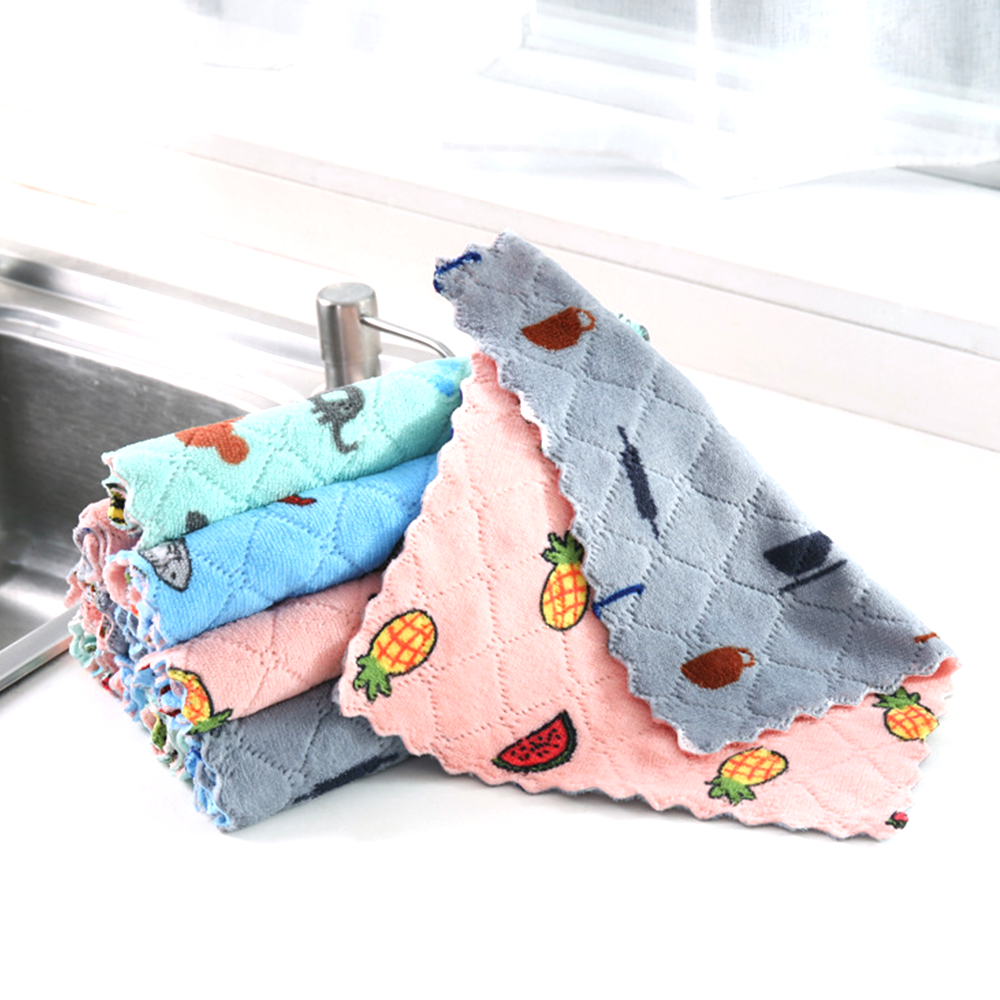 10PCS 25*25cm Kitchen Bar Mop Tea Towels