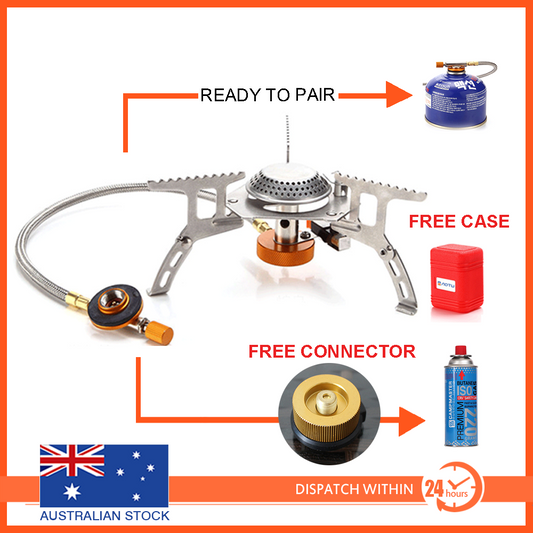 Outdoor Picnic Gas Jet Portable Stove Cooking Hiking Camping  Burner Cooker Gear