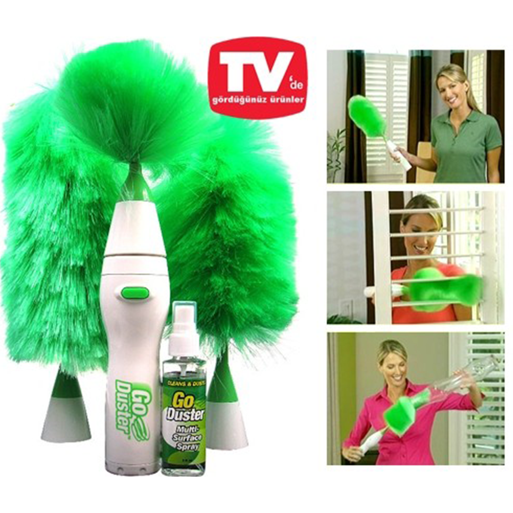 Electric Duster Motor Brush 360 Rotating Electric Feather Duster