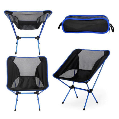 Portable Folding Camping Chair Lightweight Aluminium Beach Fishing Picnic
