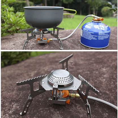 Outdoor Picnic Gas Jet Portable Stove Cooking Hiking Camping  Burner Cooker Gear