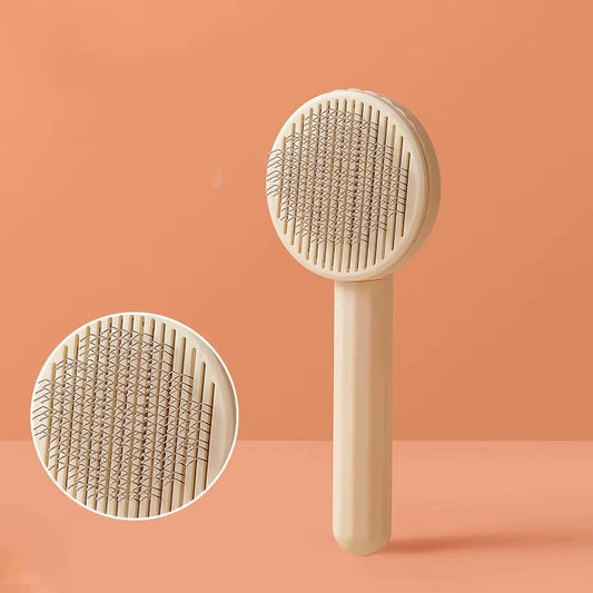 Self Cleaning Pet Grooming Brush for Dogs & Cats with Massage Pins