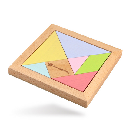 Kids Educational Tangram Shape Wooden Puzzle