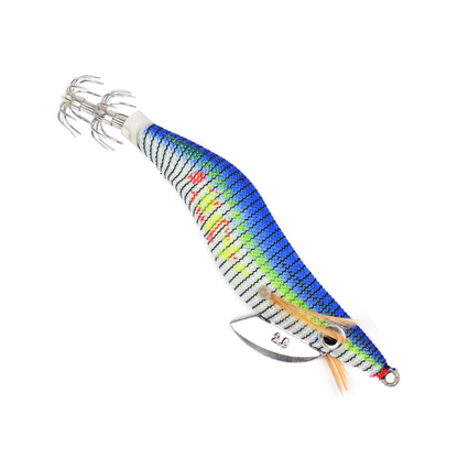 Luminous Wooden Squid Lure 2.0-3.0 Glow Fishing Bait for Squid & Cuttlefish