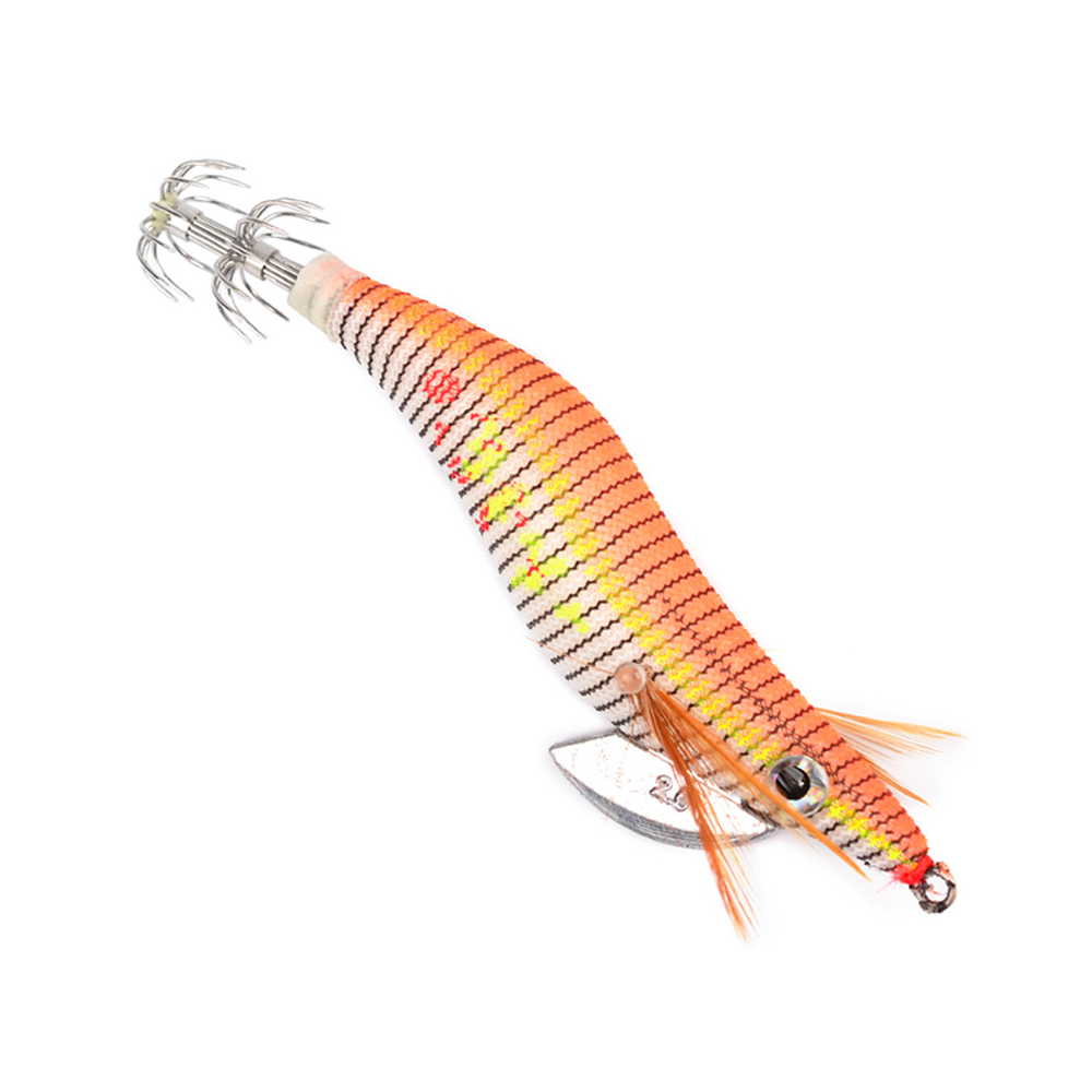 Luminous Wooden Squid Lure 2.0-3.0 Glow Fishing Bait for Squid & Cuttlefish