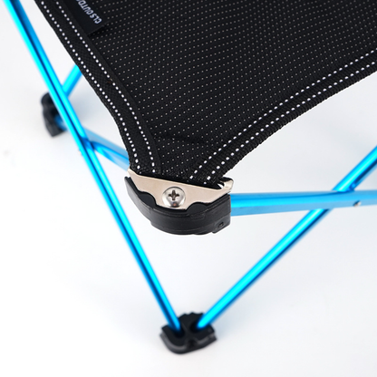 Portable Folding Camping Stool 80kg Capacity Lightweight Aluminium Frame