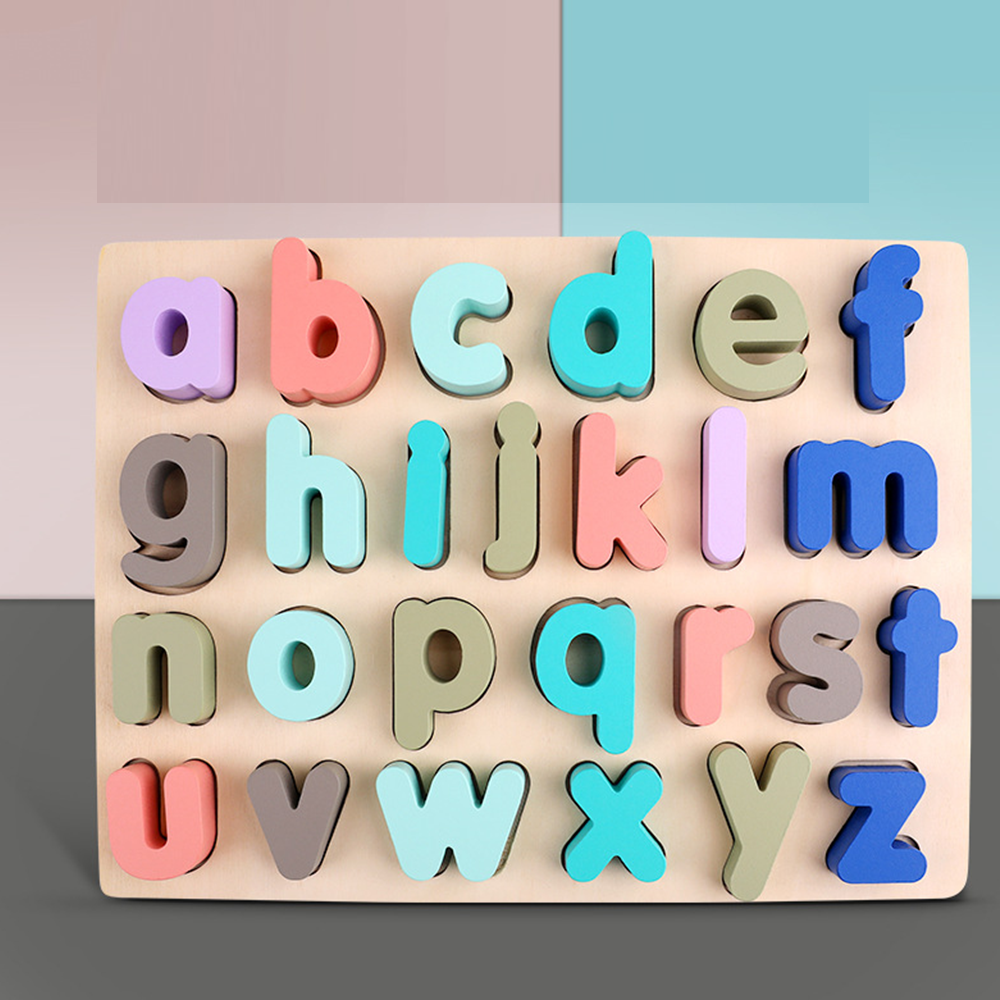 Montessori Wooden Puzzle Children Kid Early Educational Toys Alphabet Number | Toys & Kids - Image 14