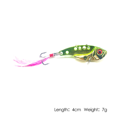 Metal VIB Fishing Lure 3g 7g 11g Treble Hook Bass Bream Cicada Vibration