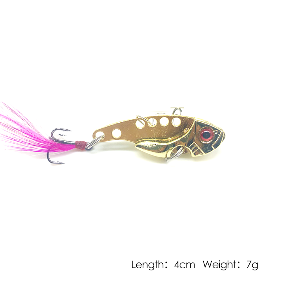 Metal VIB Fishing Lure 3g 7g 11g Treble Hook Bass Bream Cicada Vibration