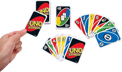 UNO Card Game by Mattel - 112 Cards, Travel Size, Ages 7+