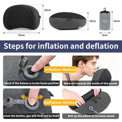 Ultralight Inflatable Camping Pillow 10cm Waterproof Air Pillow for Hiking & Outdoor Sleeping