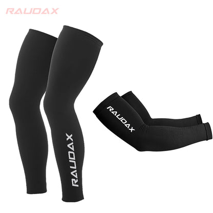 Cycling Leg & Arm Warmers UV Protection Breathable Thin Sleeve Set