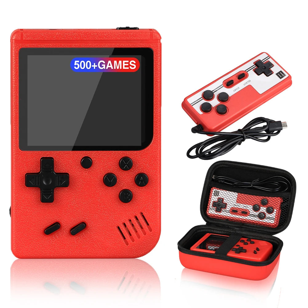 Retro Handheld Game Console 500 Built-In Games 2.4" Screen Rechargeable