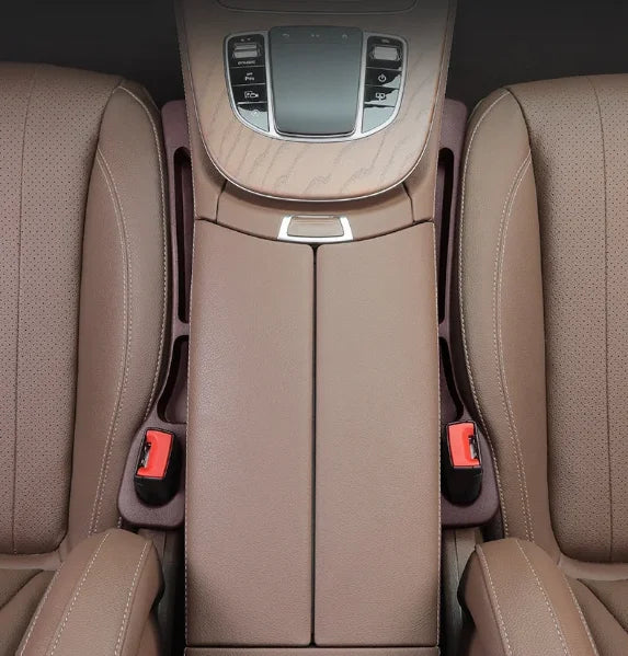 Car Seat Gap Filler Organizer 2pc PU Leather Universal Storage Strip