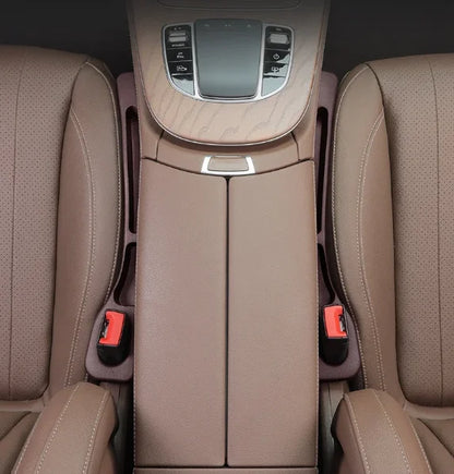 Car Seat Gap Filler Organizer 2pc PU Leather Universal Storage Strip