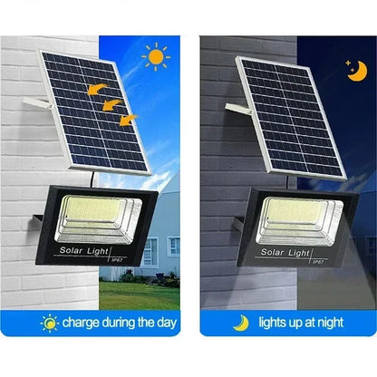 Solar Flood Light 30W Outdoor Waterproof IP67 Remote Control Adjustable