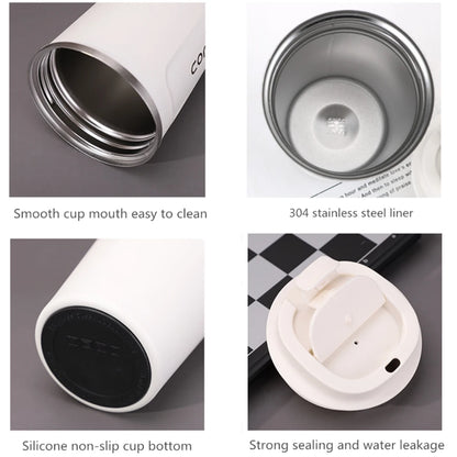 Stainless Steel Insulated Travel Mug 380ml 510ml Leak-Proof Thermos Cup