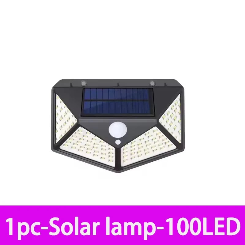 Solar Flood Light 100 LED Motion Sensor Outdoor Waterproof IP65 Garden