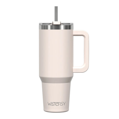 Insulated Tumbler with Handle & Straw 20oz 30oz 40oz Stainless Steel