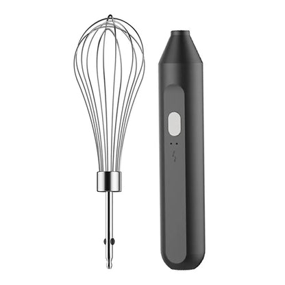 Electric Milk Frother Handheld USB Rechargeable Stainless Steel Whisk