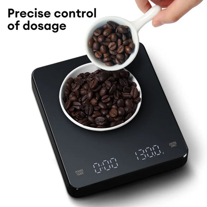 Coffee Scale with Timer 3kg Digital Kitchen Scale 0.1g Precision USB