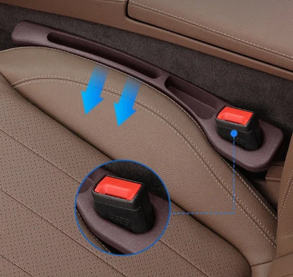 Car Seat Gap Filler Organizer 2pc PU Leather Universal Storage Strip