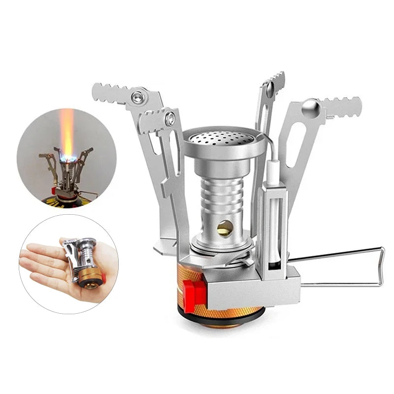 Portable Camping Gas Stove Aluminium Alloy Lightweight Outdoor Cooker AU
