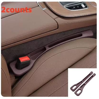 Car Seat Gap Filler Organizer 2pc PU Leather Universal Storage Strip