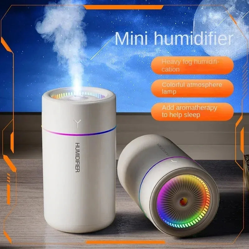 280mL Ultrasonic Aroma Diffuser with Colour Lights for Car Home Office