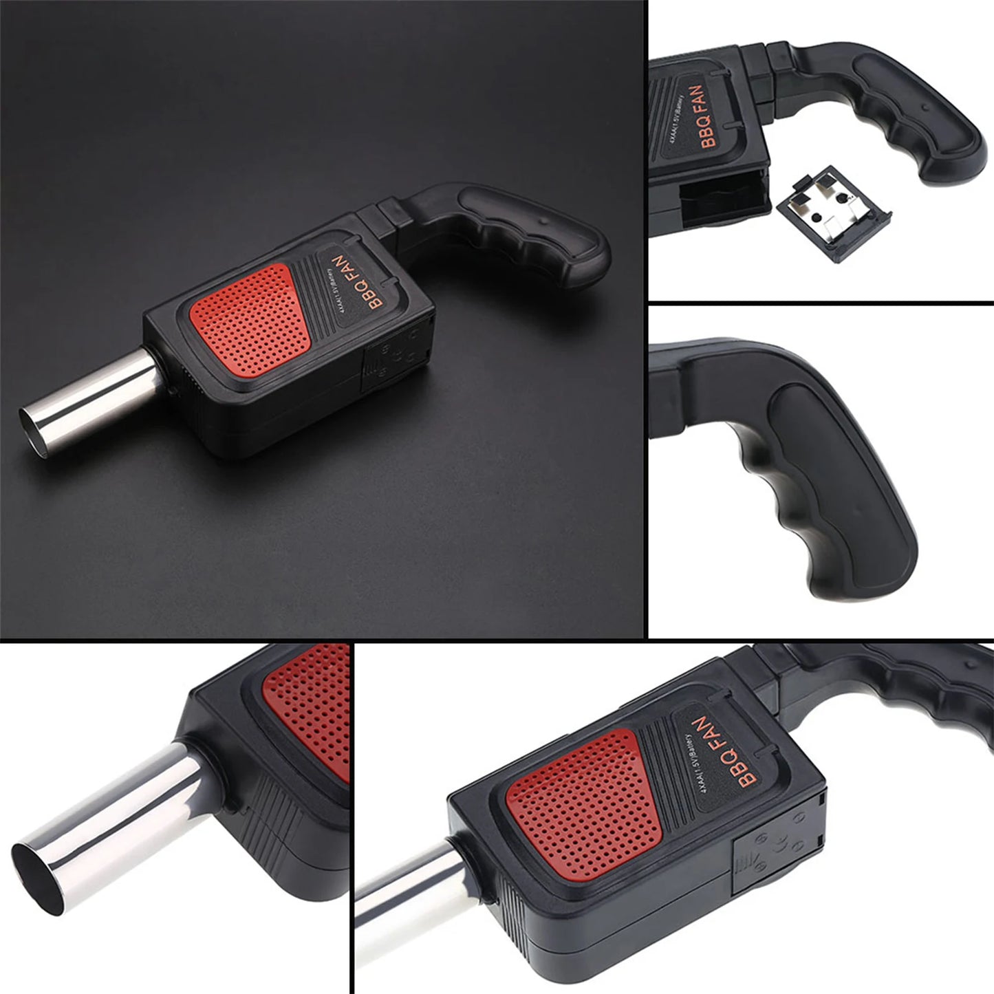 Electric BBQ Fan Air Blower Portable Handheld Camping Grill Fire Starter