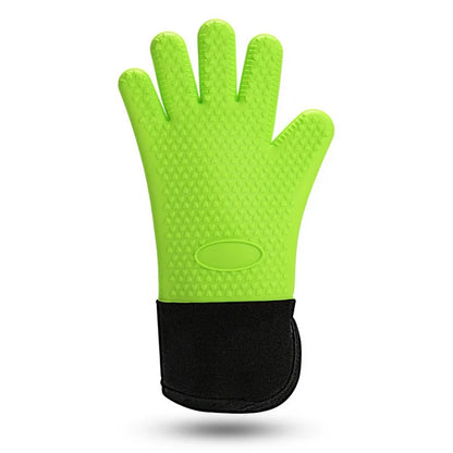Silicone Oven Gloves Heat Resistant BBQ Mitts Non-Slip Kitchen Cooking