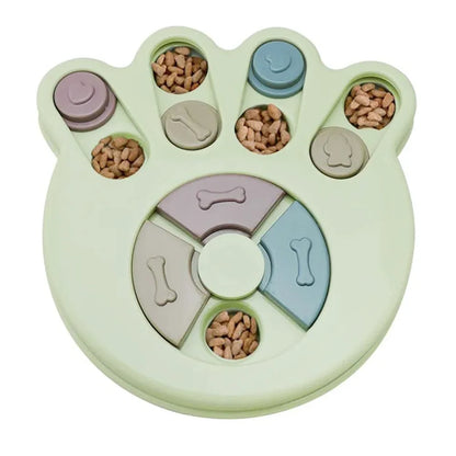 Dog Puzzle Slow Feeder Interactive IQ Toy Food Dispenser Bowl