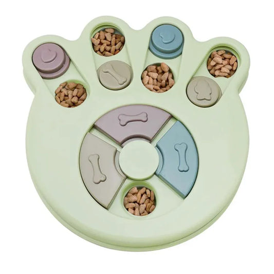 Dog Puzzle Slow Feeder Interactive IQ Toy Food Dispenser Bowl