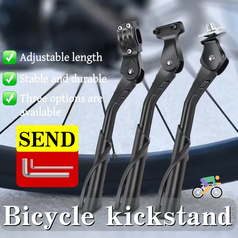 Adjustable Bike Kickstand 24–29 Inch Aluminium Alloy Side Stand