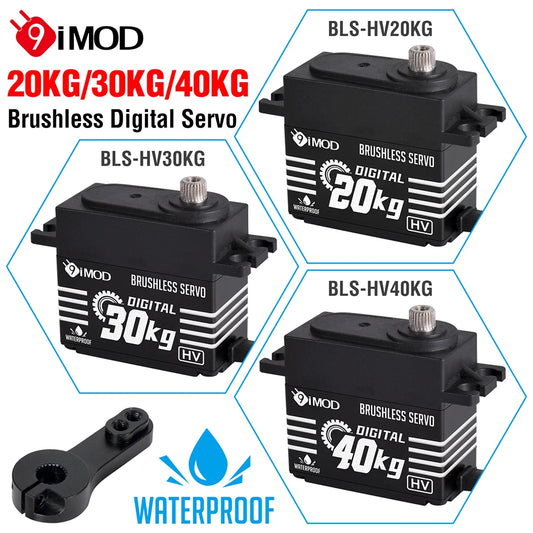 Brushless Servo 20KG-40KG Waterproof Metal Gear for 1/8 1/10 RC Crawler