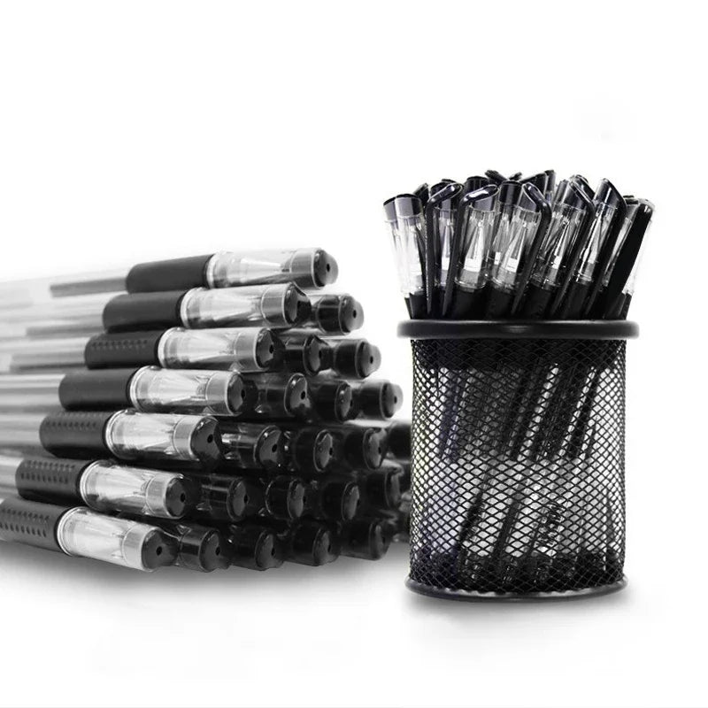 Gel Pen Set 35pcs 0.5mm Fine Tip Black Blue Red Ink Kawaii Stationery