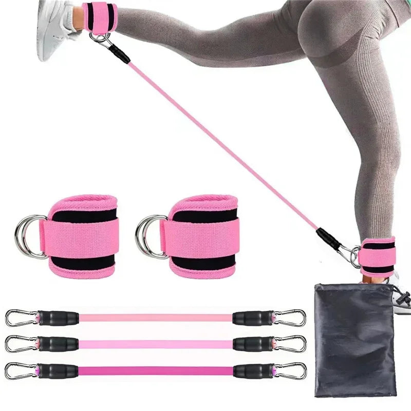 Ankle Straps Resistance Bands Set – Fitness Workout Exercise Equipment